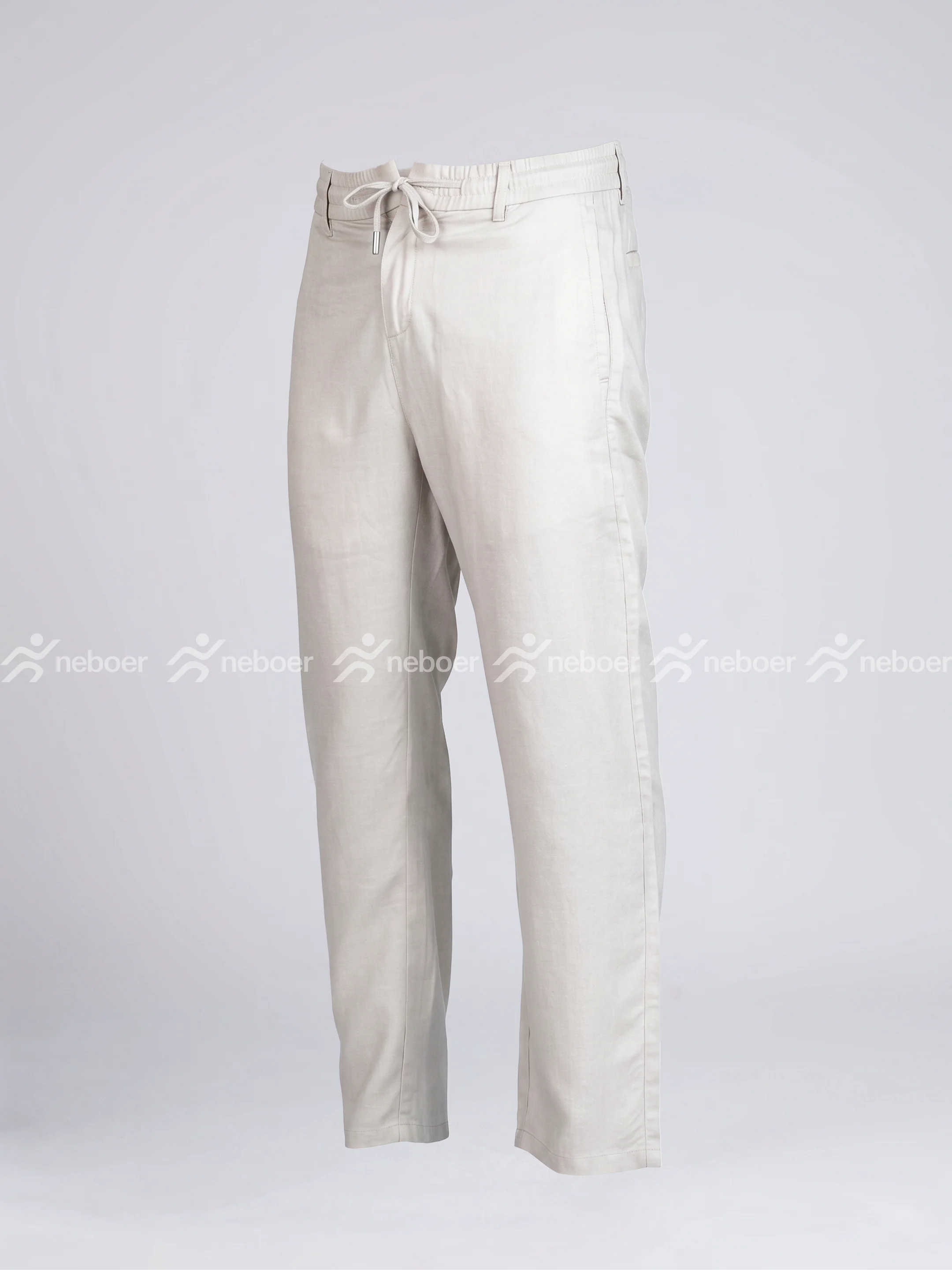 Premium Khaki Linen Pants for Men | Breathable Casual Summer Trousers - View 3