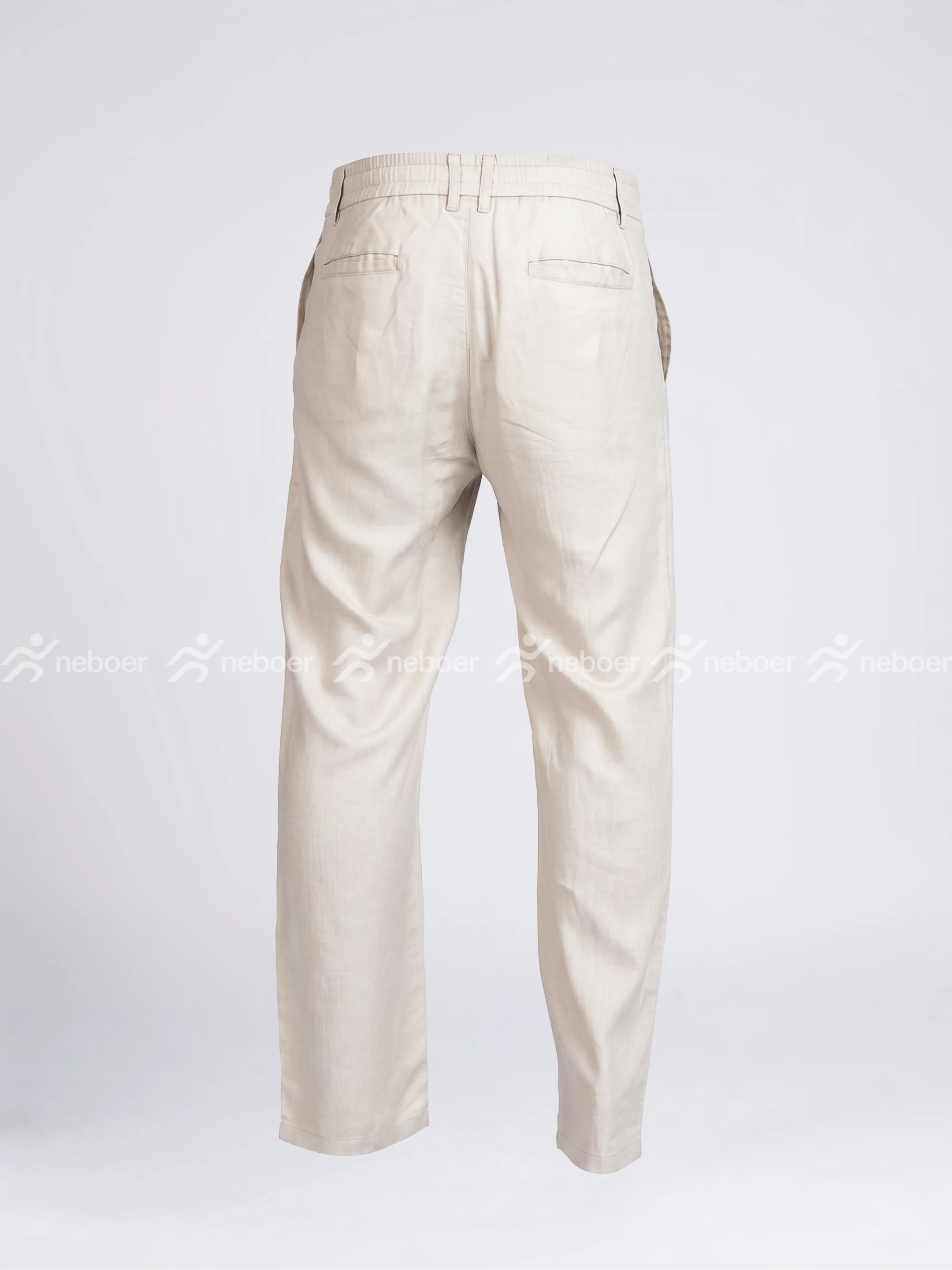 Premium Khaki Linen Pants for Men | Breathable Casual Summer Trousers - View 4