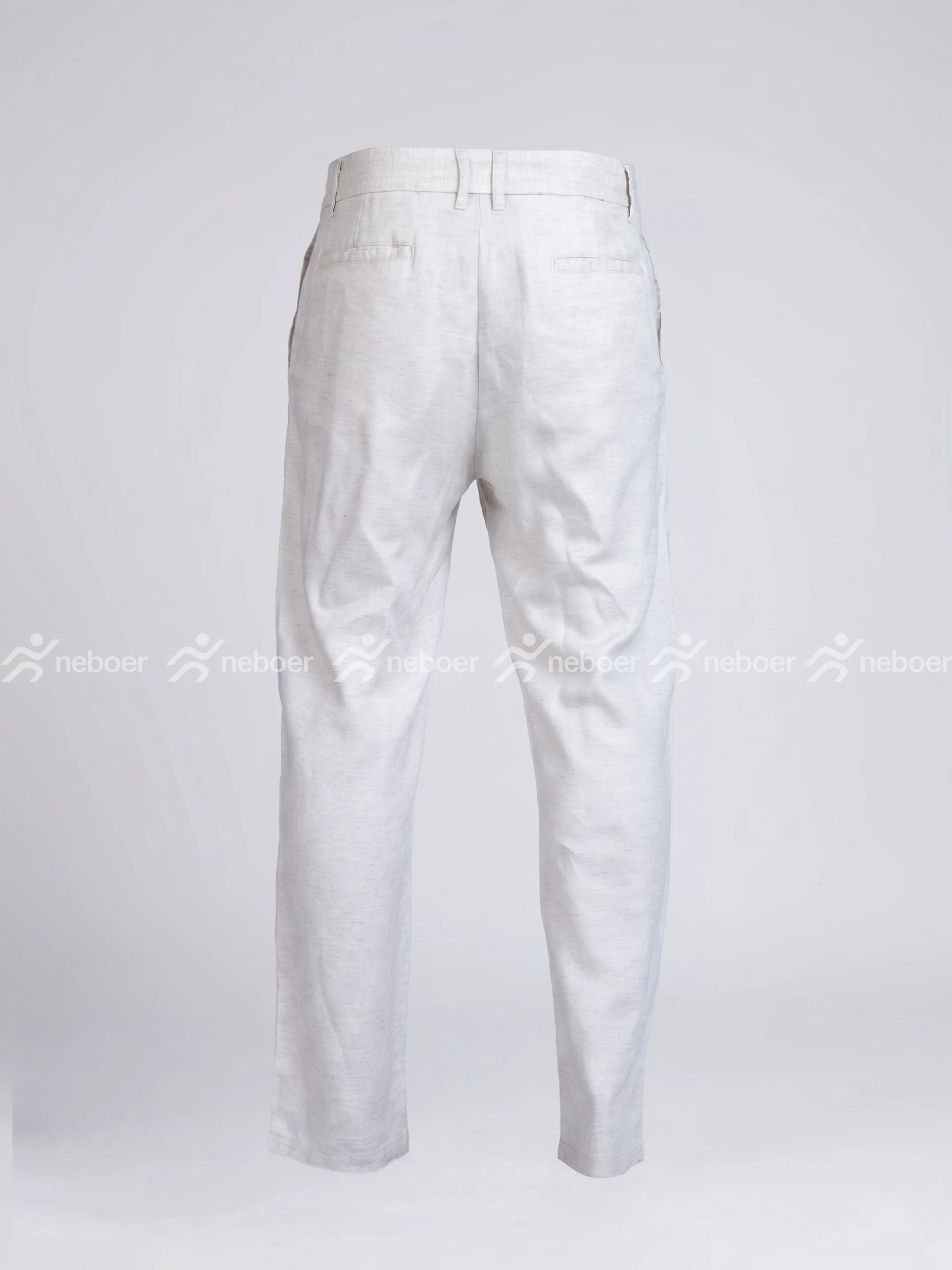 Premium Apricot Linen Pants for Men | Breathable Casual Summer Trousers - View 4